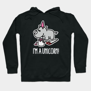 I'm a unicorn rhino funny chubby girl power BBW Hoodie